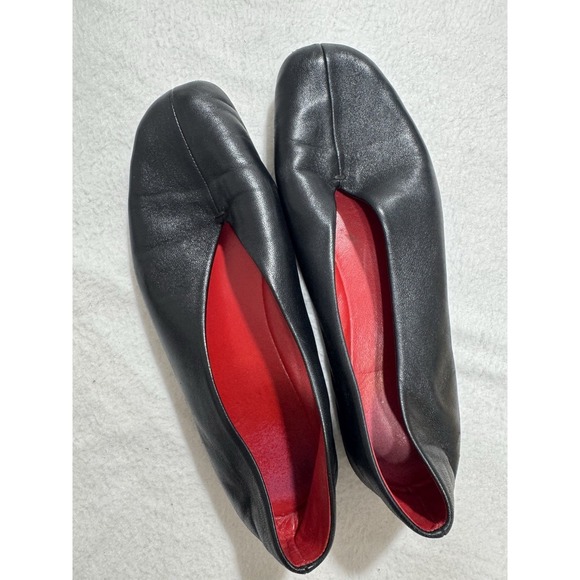 mansur gavriel flats Black Leather 39 9 Women's Designer Luxury Capsule Minimal - Picture 10 of 16